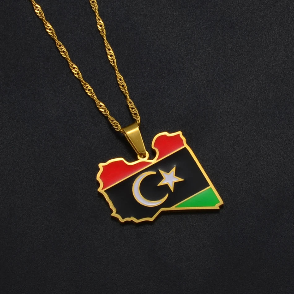 Libya Flag Necklace – Arwino