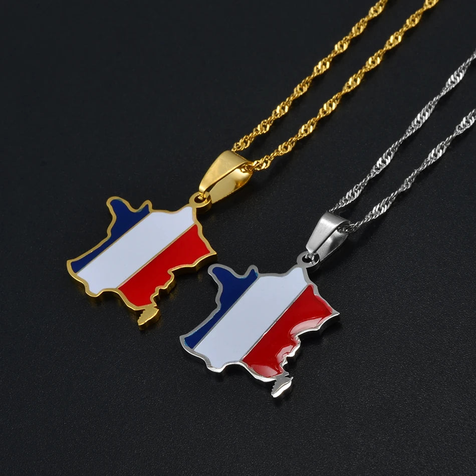France Flag Necklace – Arwino