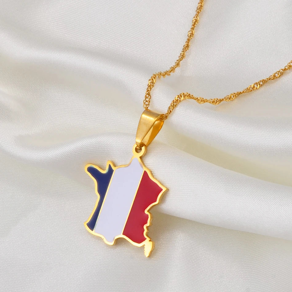 France Flag Necklace – Arwino