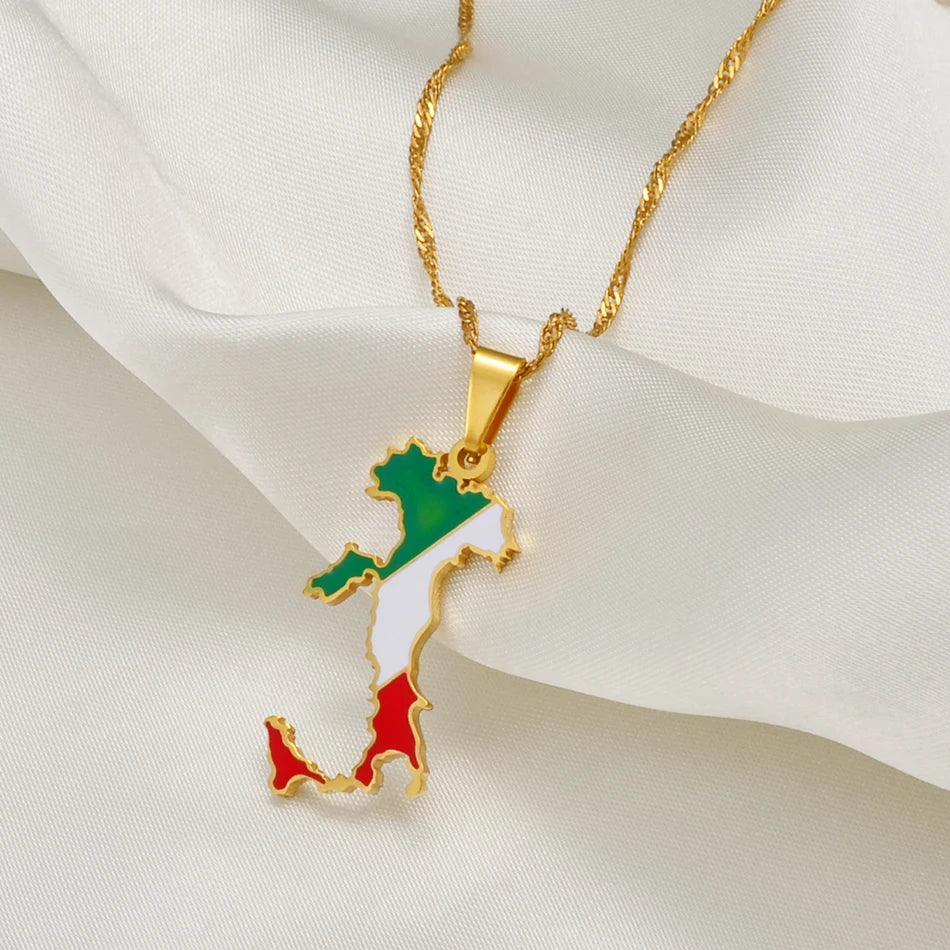 Italy Flag Necklace – Arwino