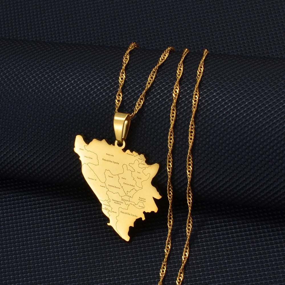 Bosnia and Herzegovina City Necklace – Arwino