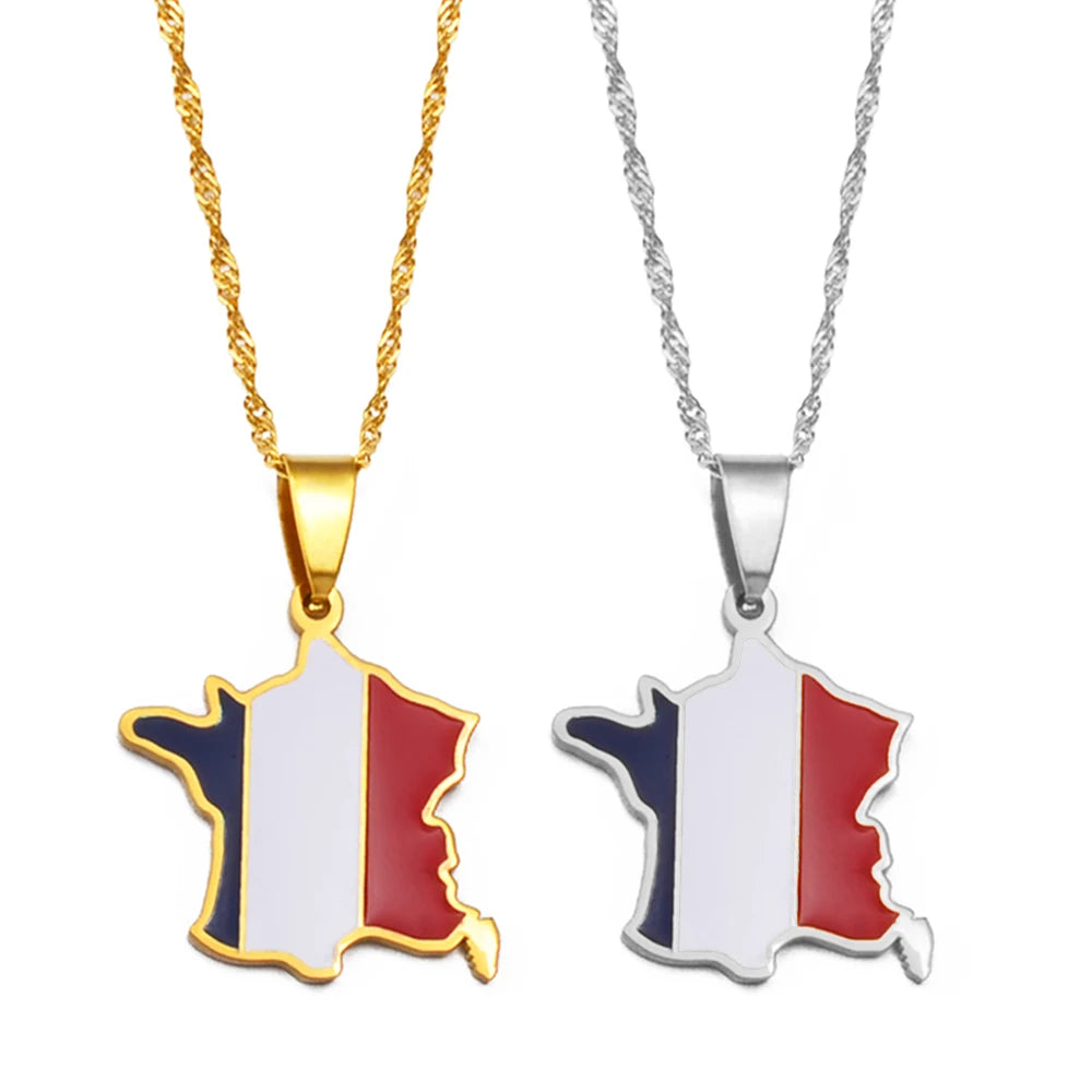 France Flag Necklace – Arwino