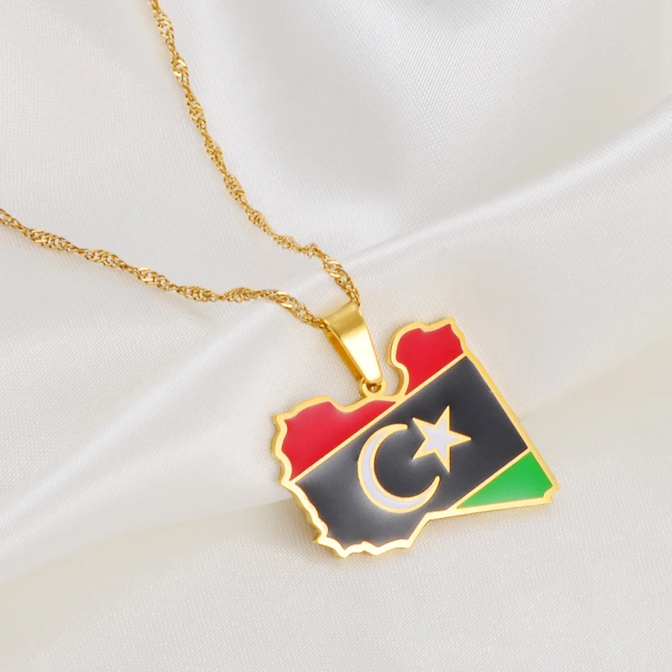 Libya Flag Necklace – Arwino
