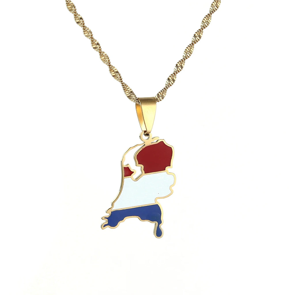 Netherlands Flag Necklace – Arwino