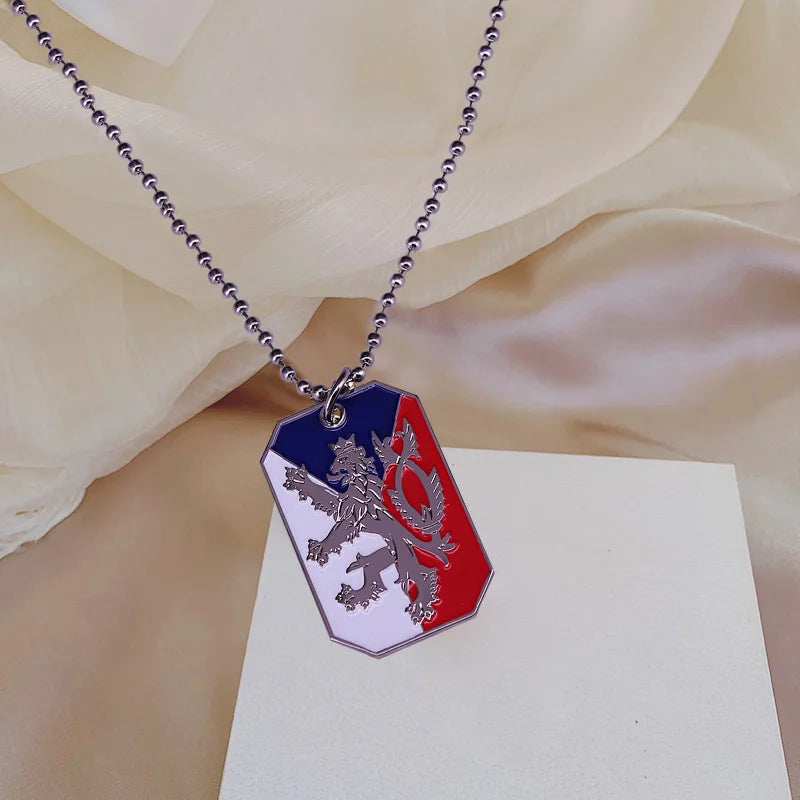 Czech Republic Flag Necklace – Arwino