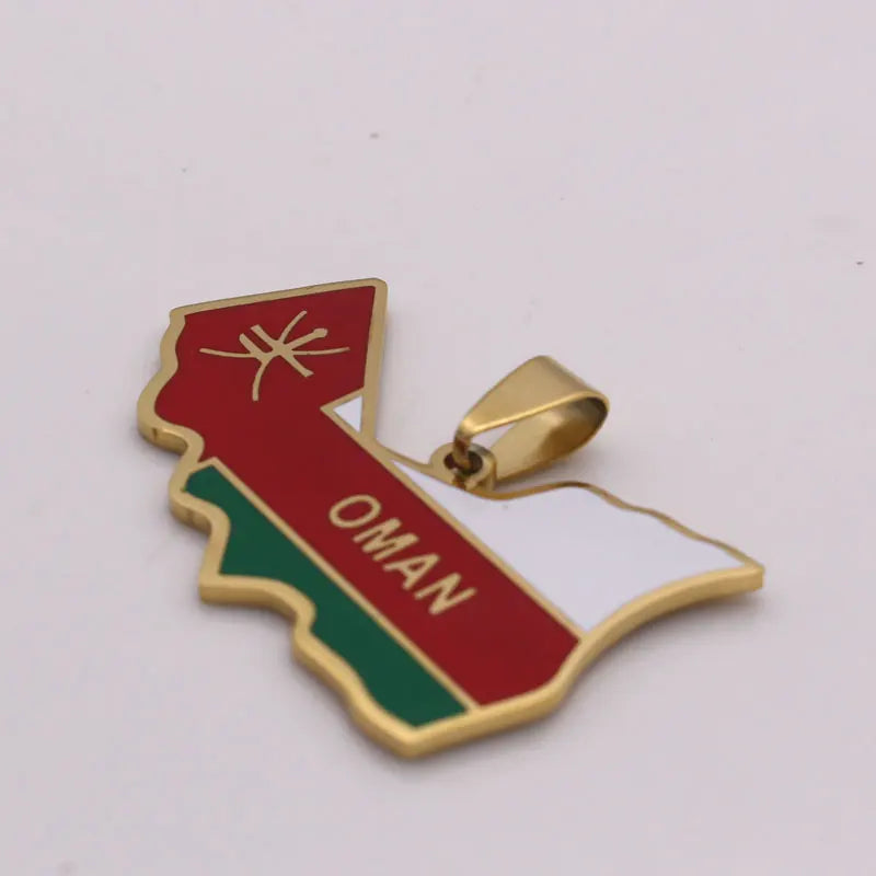 Oman Flag Necklace - Arwino