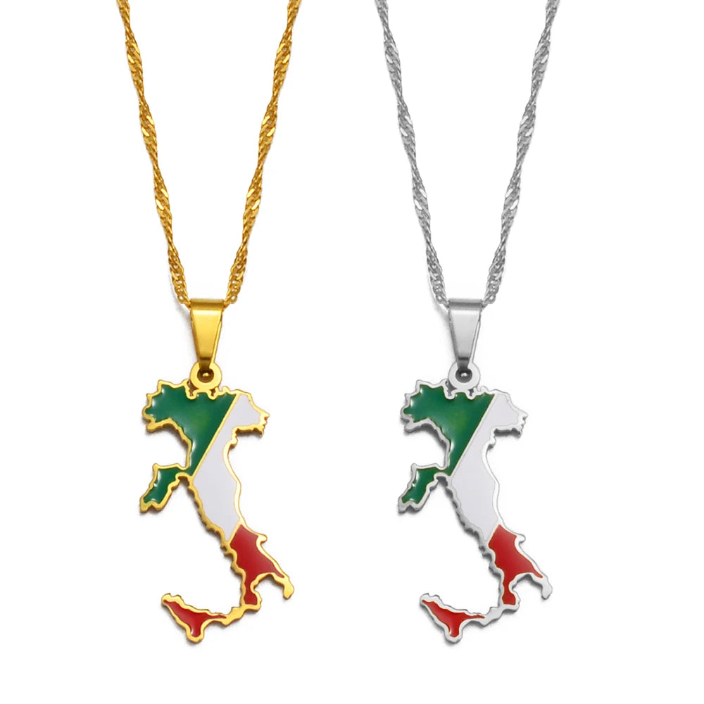 Italy Flag Necklace – Arwino