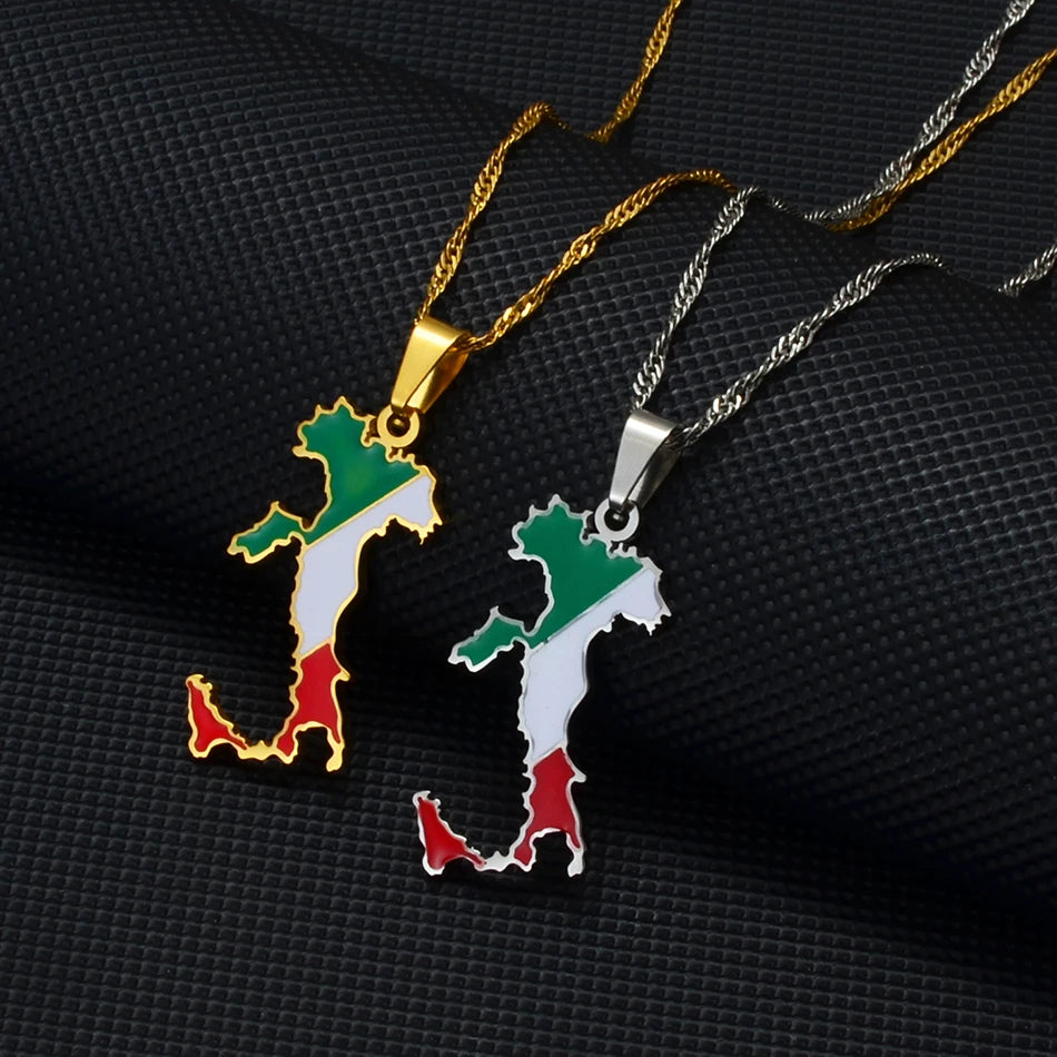 Italy Flag Necklace – Arwino
