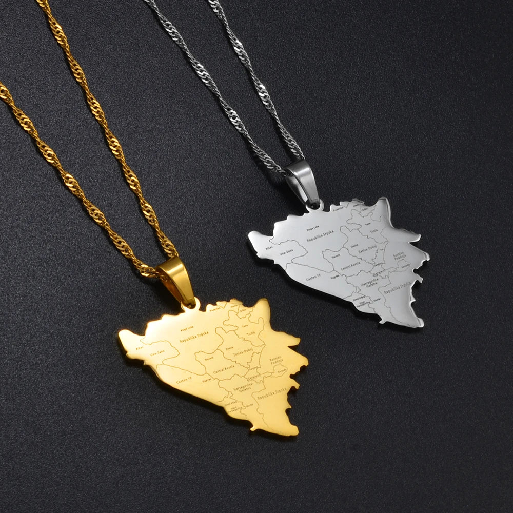 Bosnia and Herzegovina City Necklace – Arwino