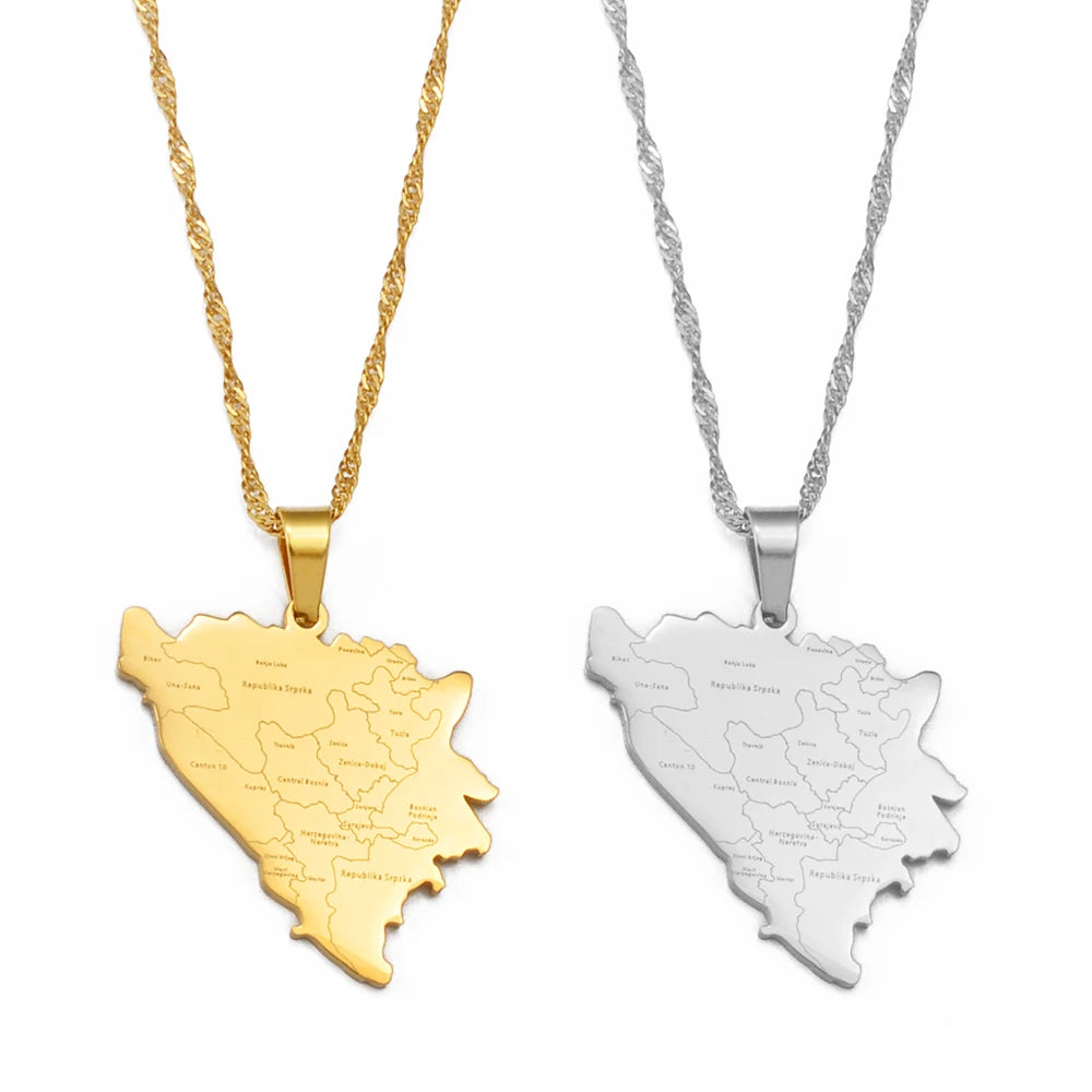Bosnia and Herzegovina City Necklace – Arwino