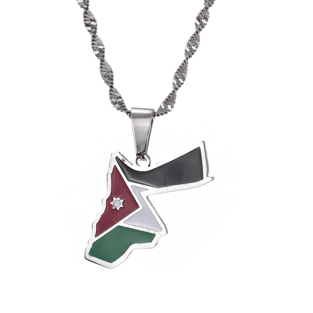 Jordan Flag Necklace – Arwino