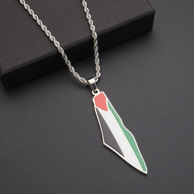 Palestine Flag Necklace – Arwino