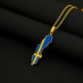 Sweden Flag Necklace – Arwino