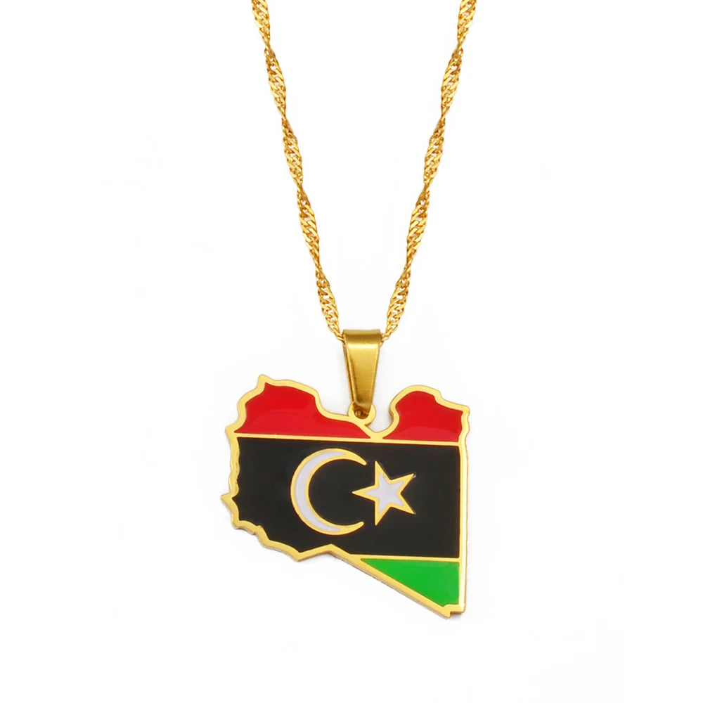 Libya Flag Necklace – Arwino