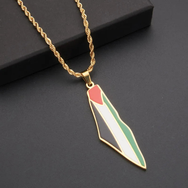 Palestine Flag Necklace – Arwino