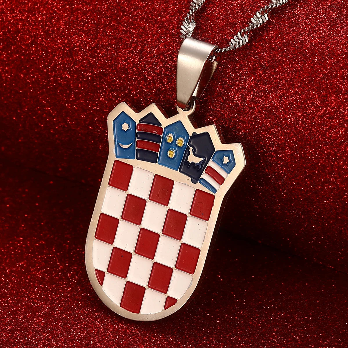 Croatia Flag Necklace – Arwino