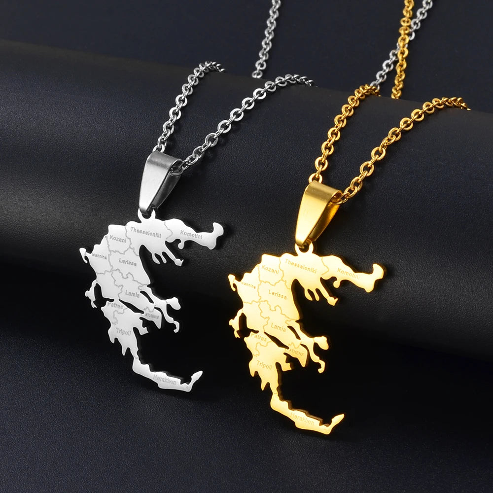 Greece City Necklace – Arwino