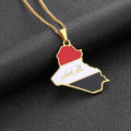 Iraq Flag Necklace - Arwino