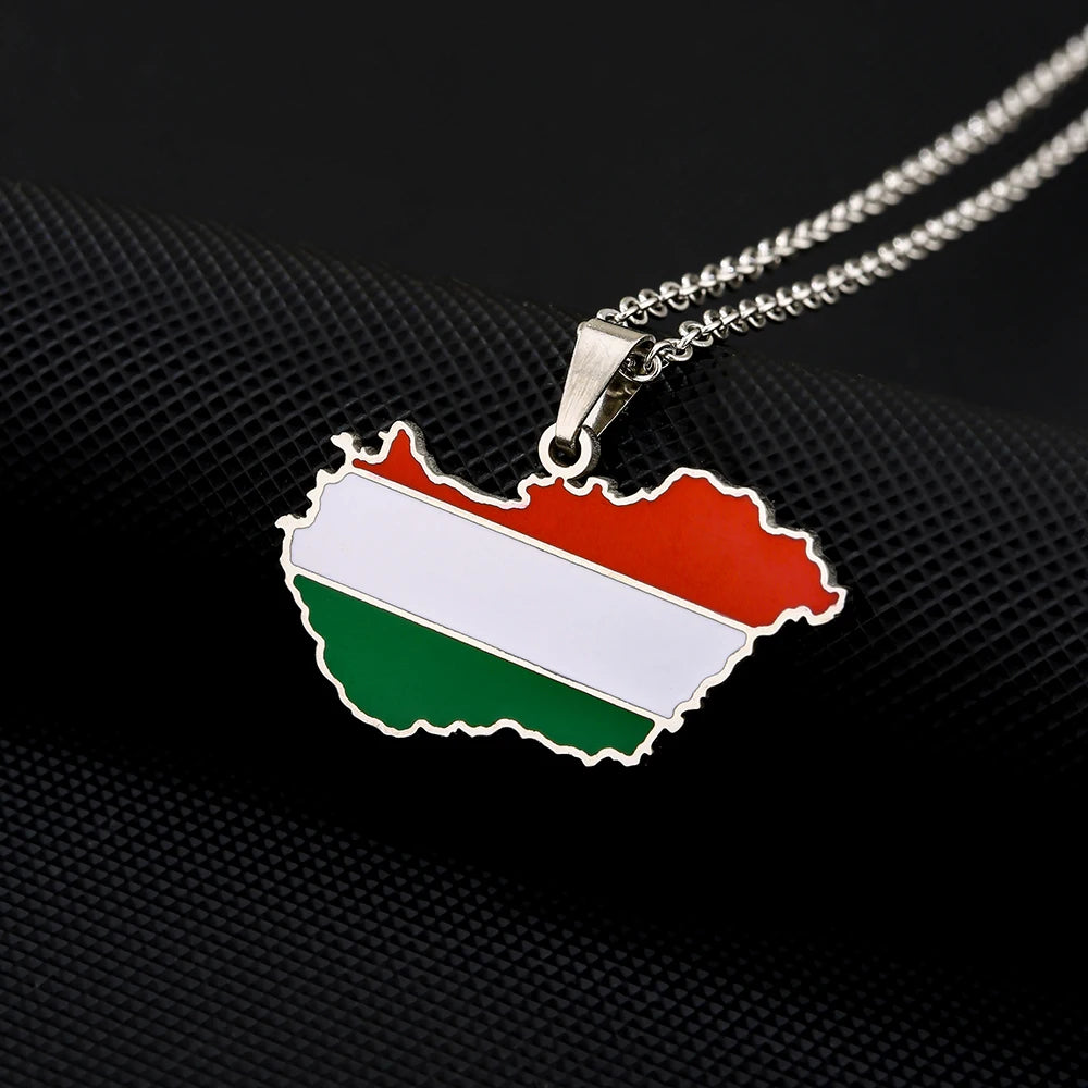 Hungary Flag Necklace – Arwino