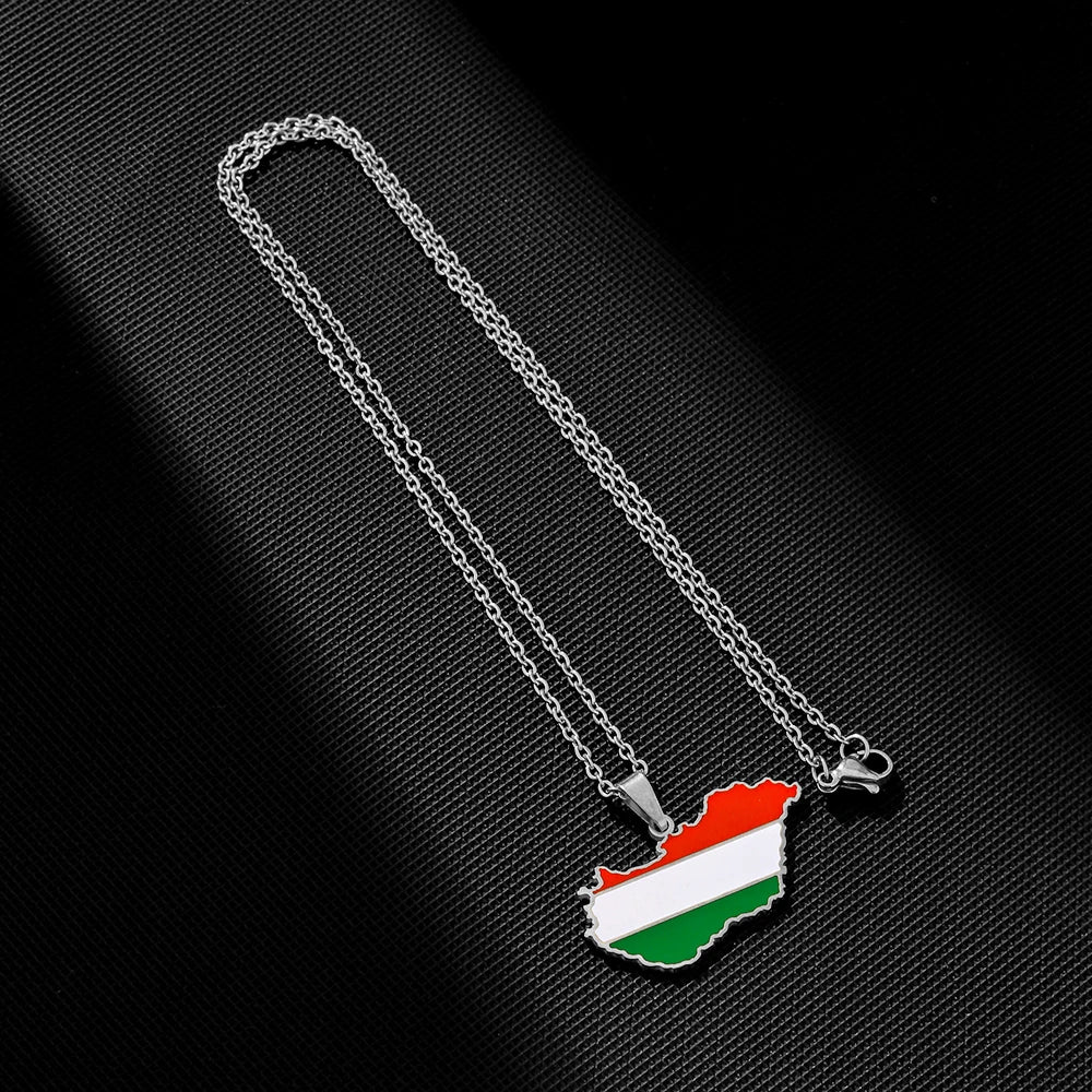 Hungary Flag Necklace – Arwino