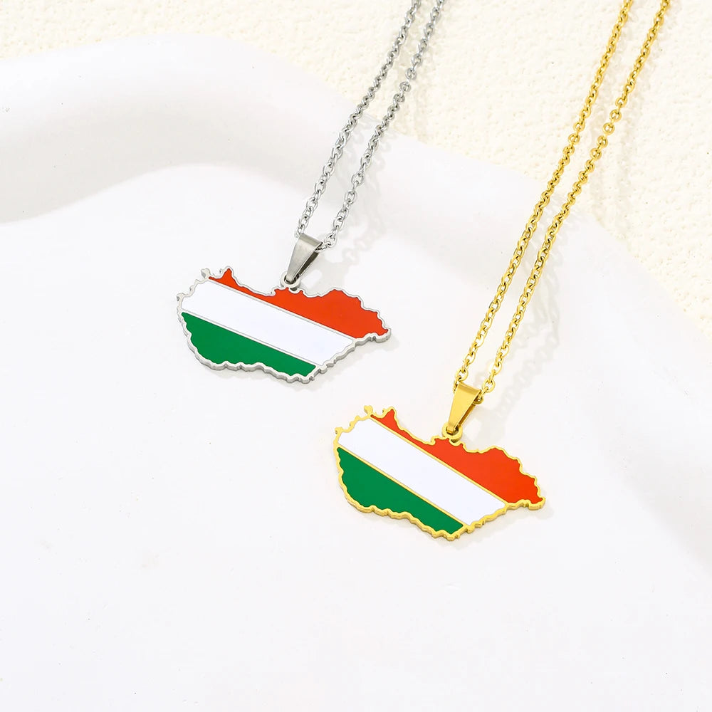 Hungary Flag Necklace – Arwino