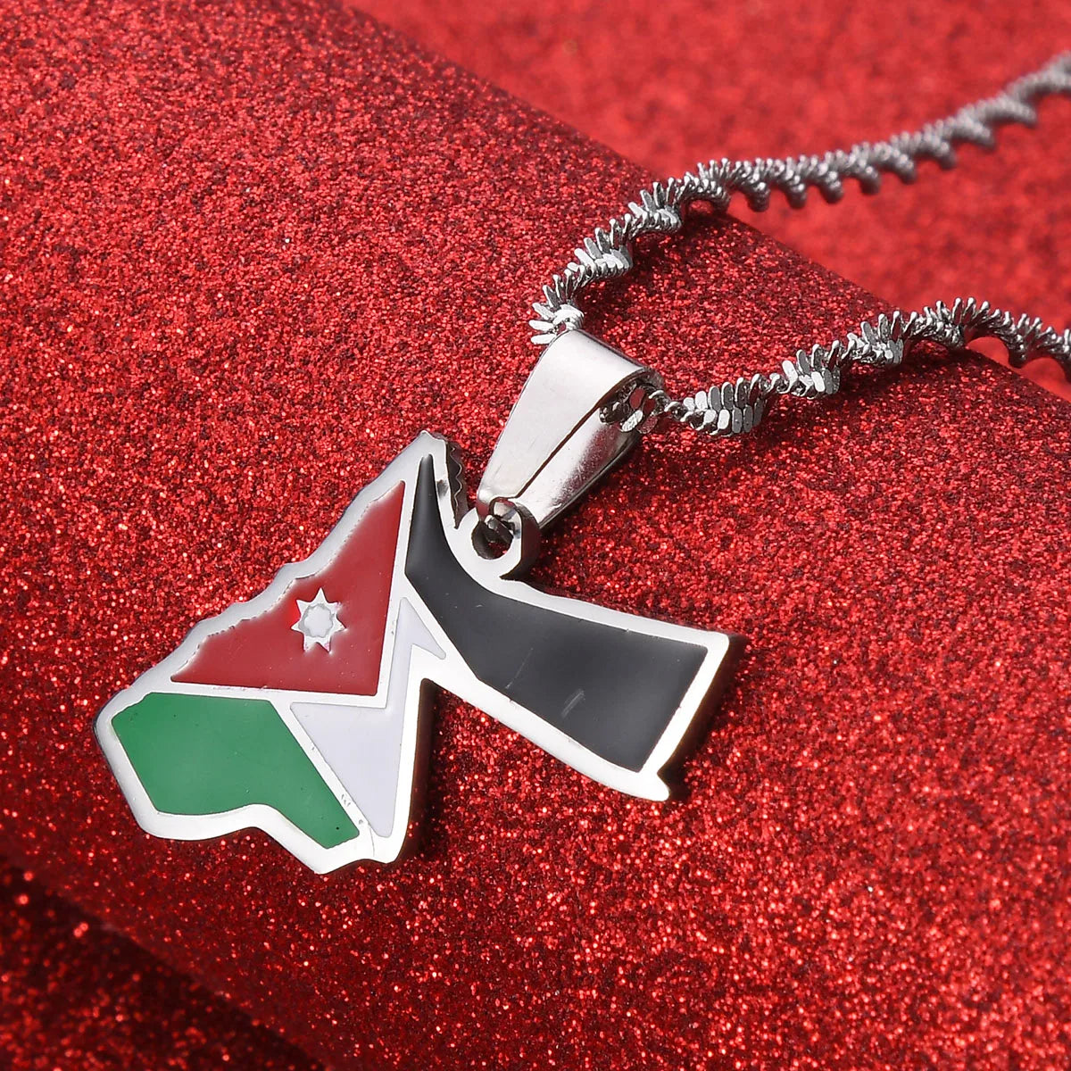 Jordan Flag Necklace – Arwino