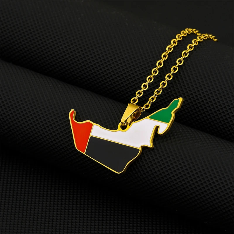 UAE Flag Necklace - Arwino