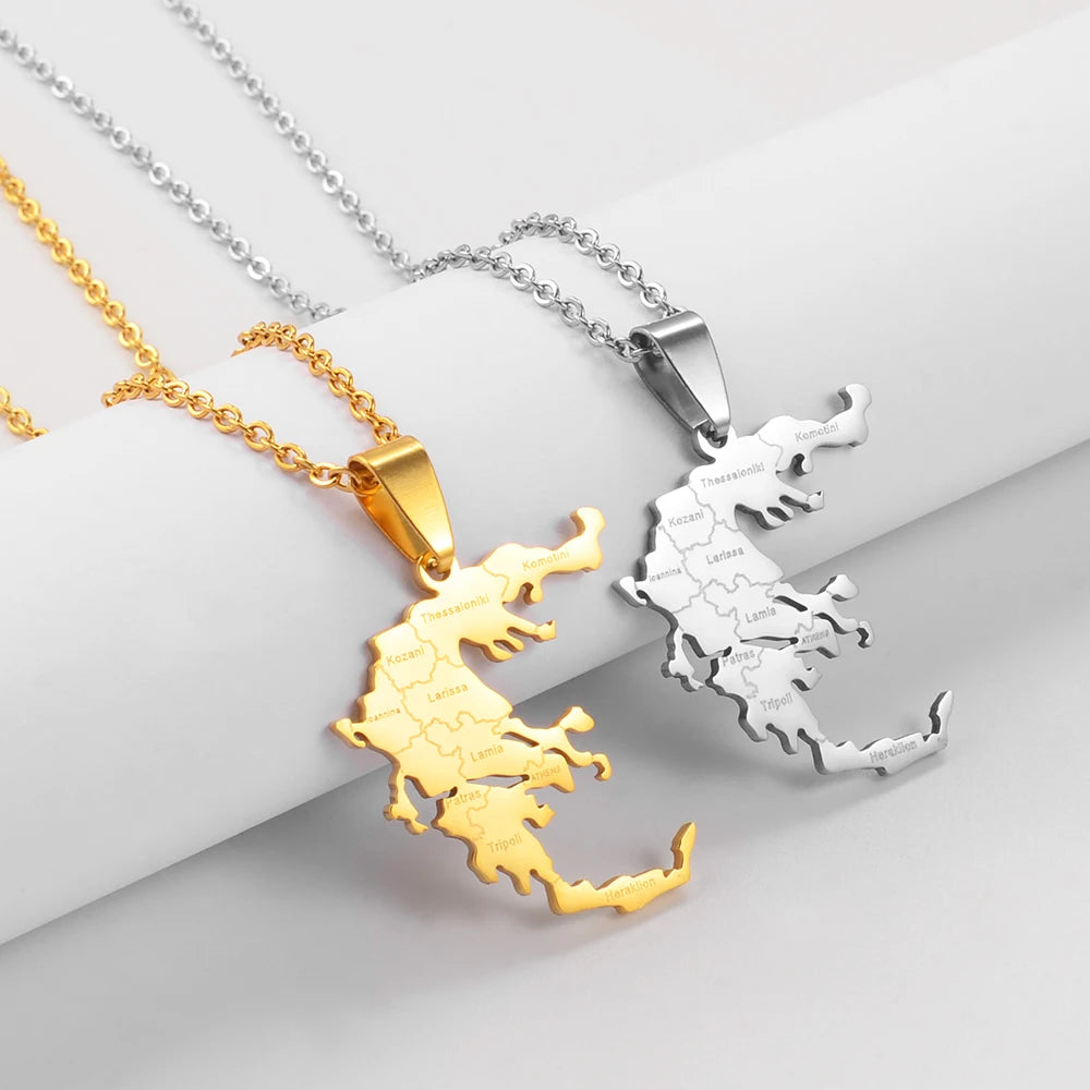 Greece City Necklace – Arwino