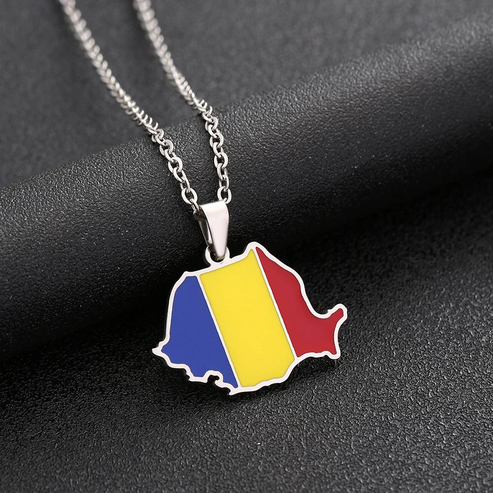 Romania Flag Necklace – Arwino