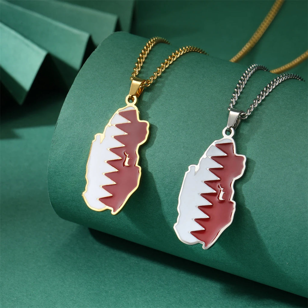 Qatar Flag Necklace – Arwino