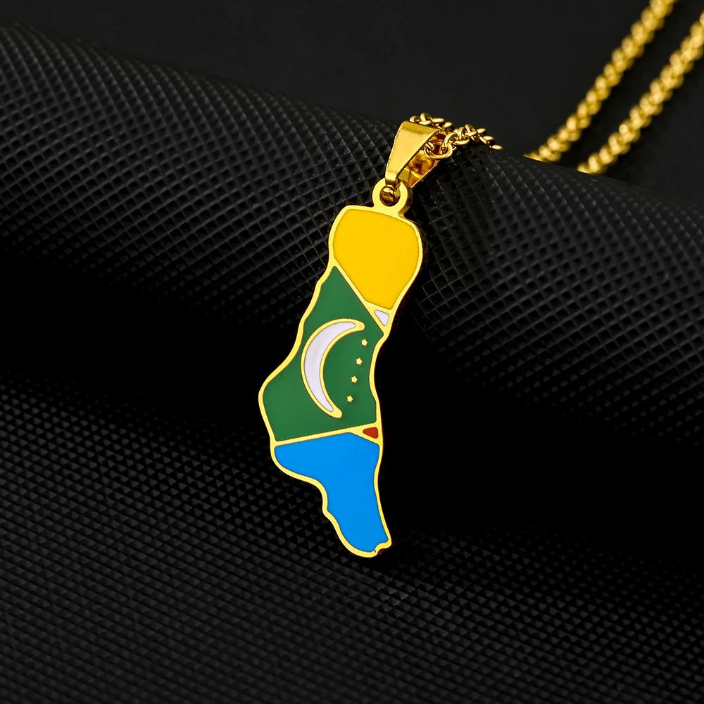Comoros Flag Necklace – Arwino
