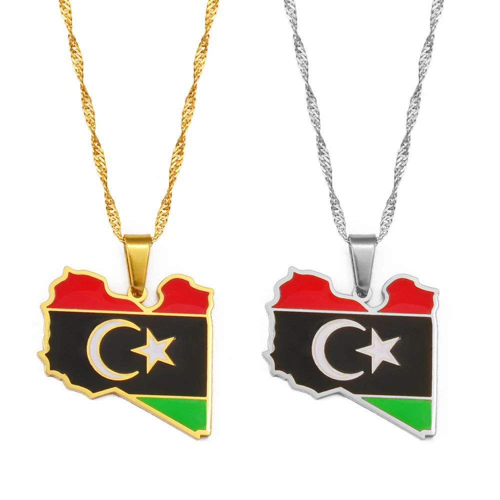 Libya Flag Necklace – Arwino