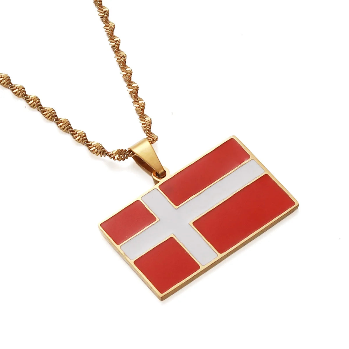 Denmark Flag Necklace – Arwino