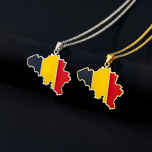 Belgium Flag Necklace – Arwino