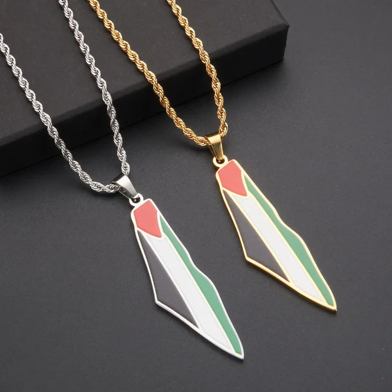 Palestine Flag Necklace – Arwino