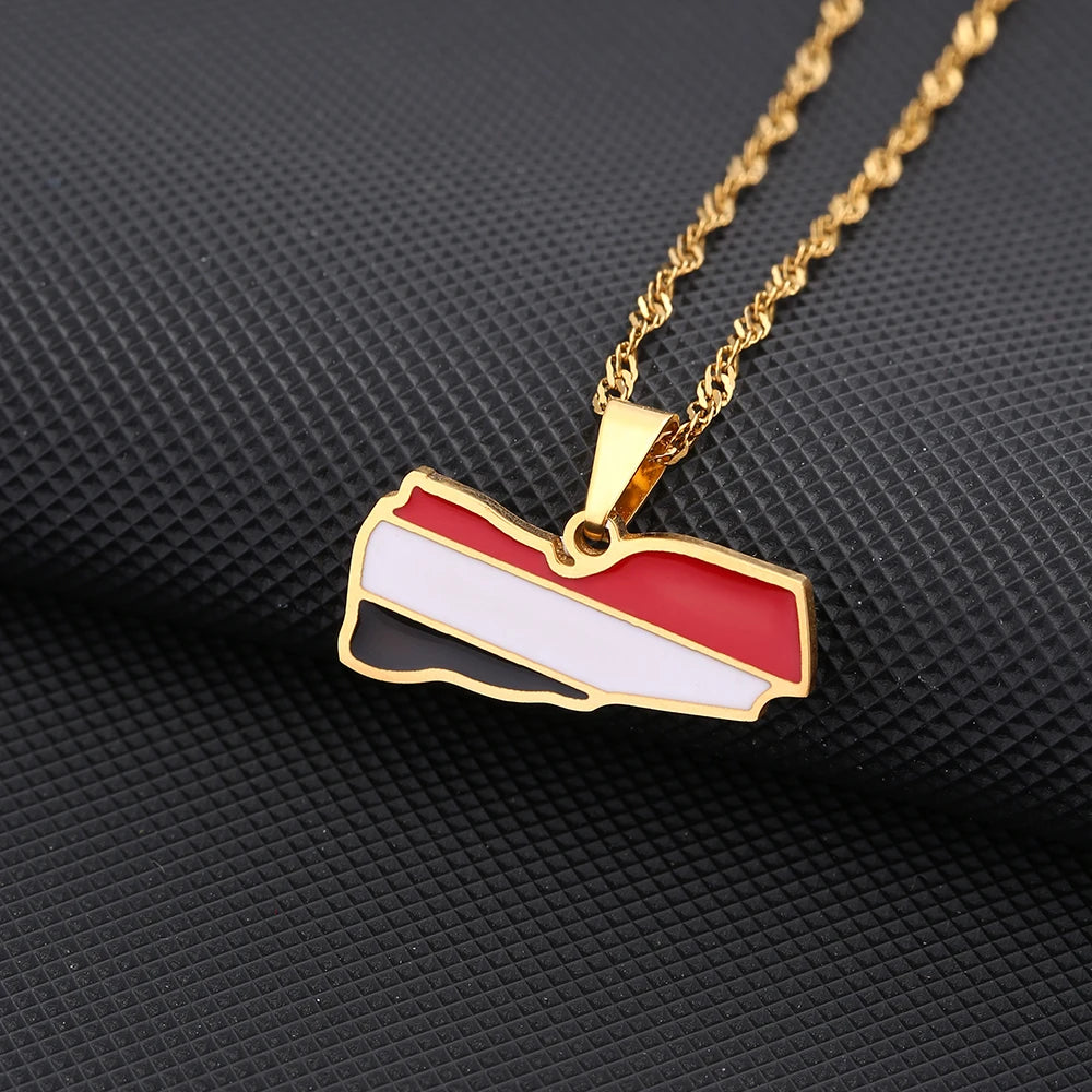 Yemen Flag Necklace – Arwino