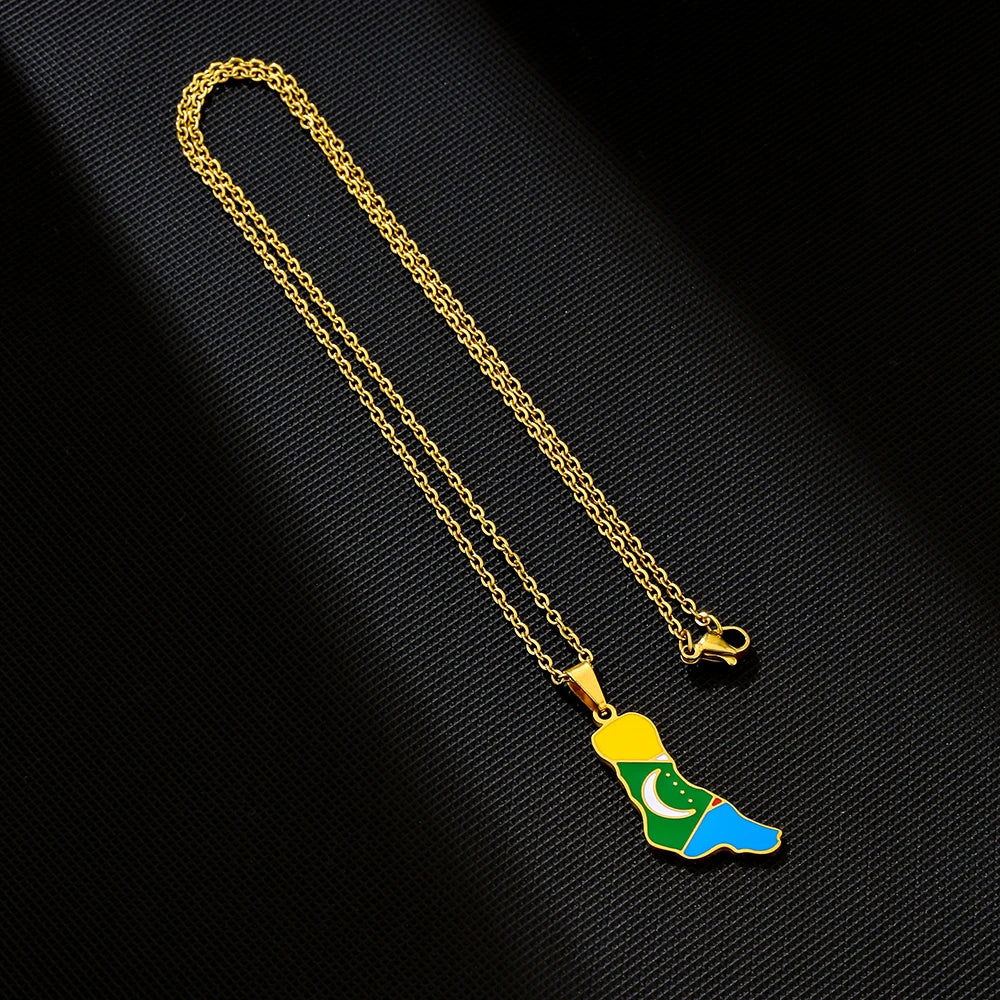 Comoros Flag Necklace – Arwino