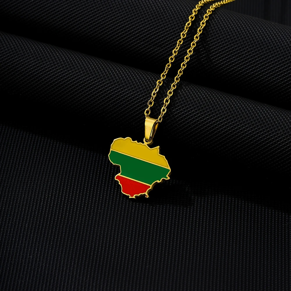 Lithuania Flag Necklace – Arwino