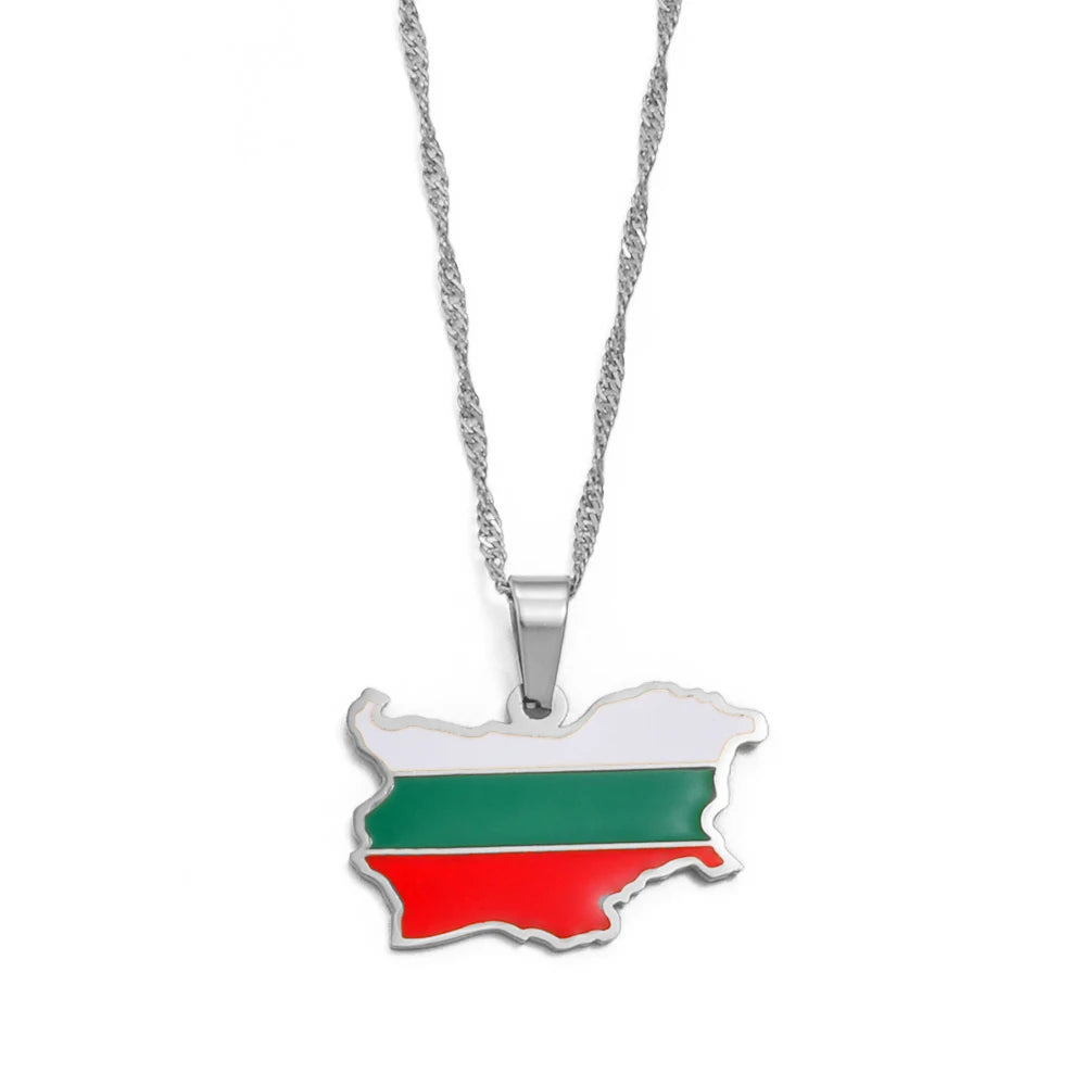 Bulgaria Flag Necklace – Arwino
