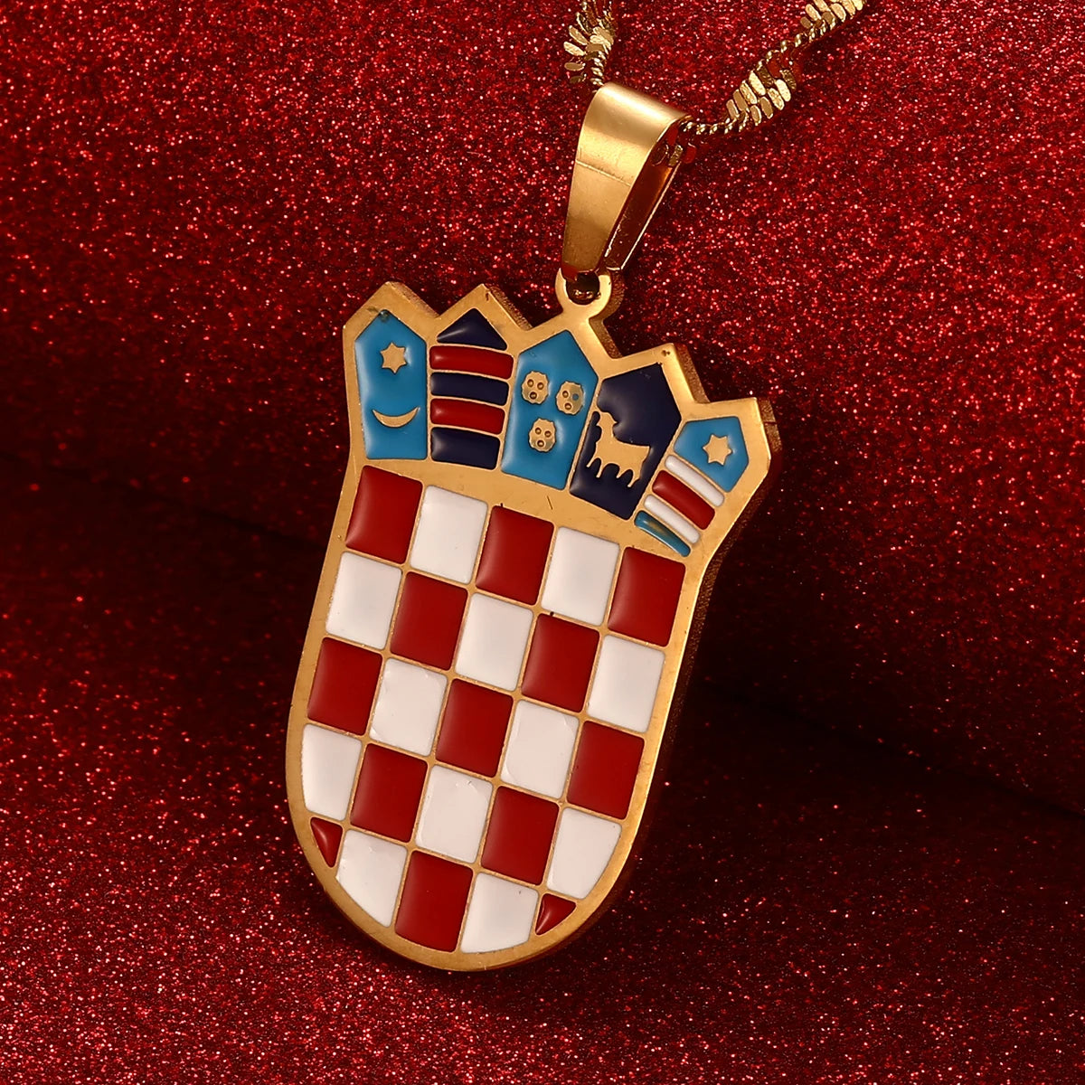 Croatia Flag Necklace – Arwino