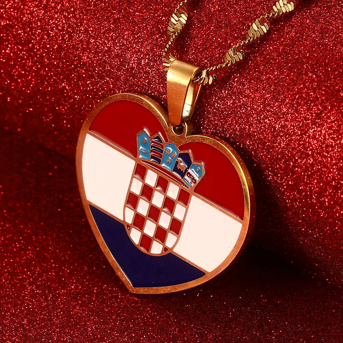 Croatia Flag Necklace – Arwino