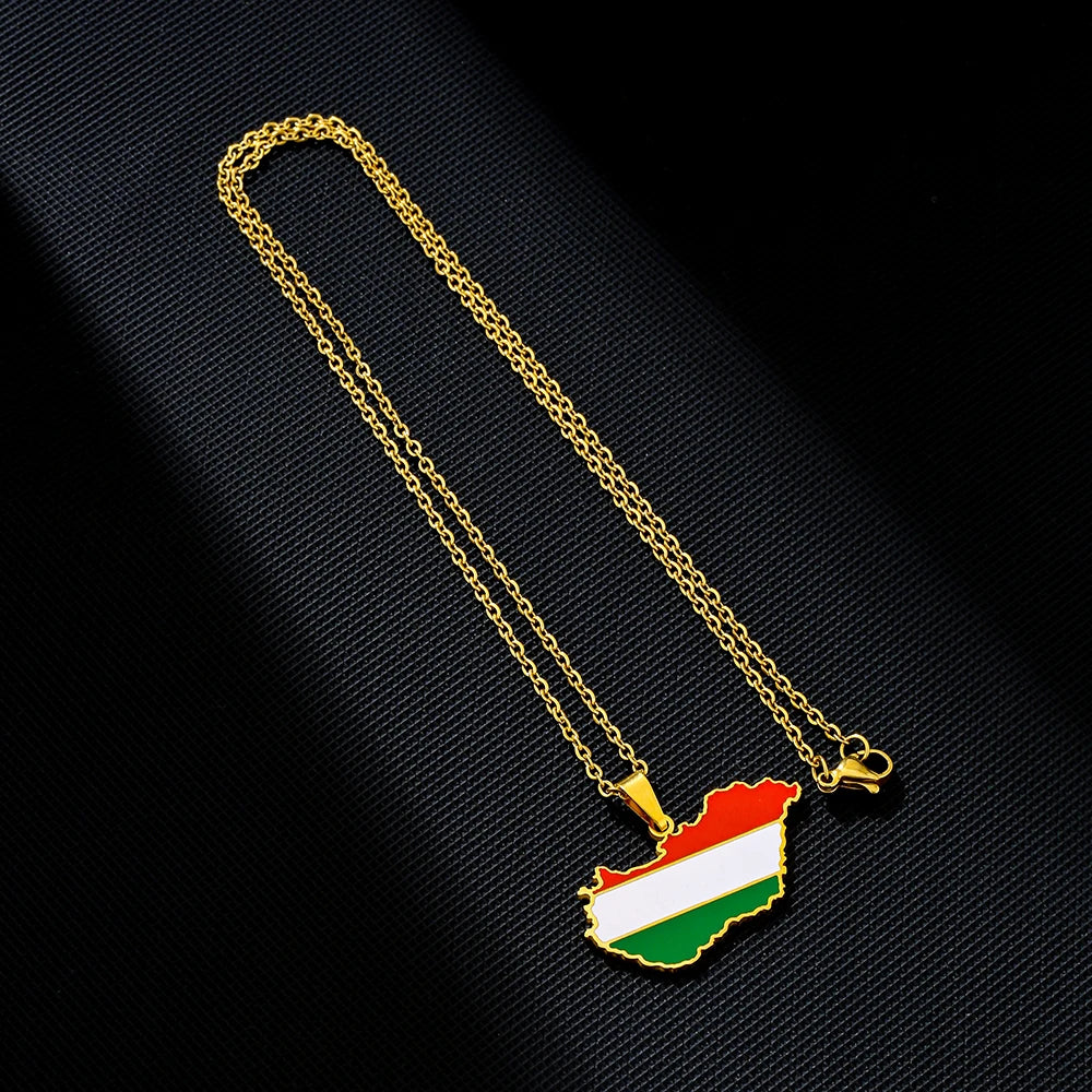 Hungary Flag Necklace – Arwino