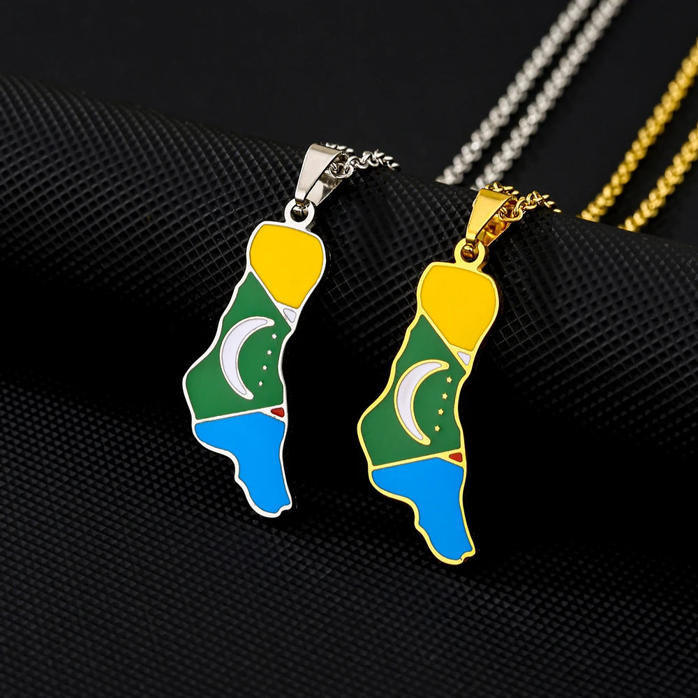 Comoros Flag Necklace – Arwino