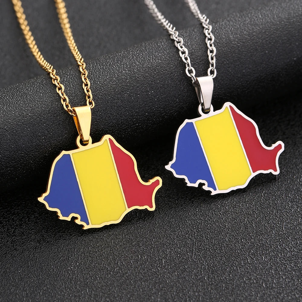 Romania Flag Necklace – Arwino