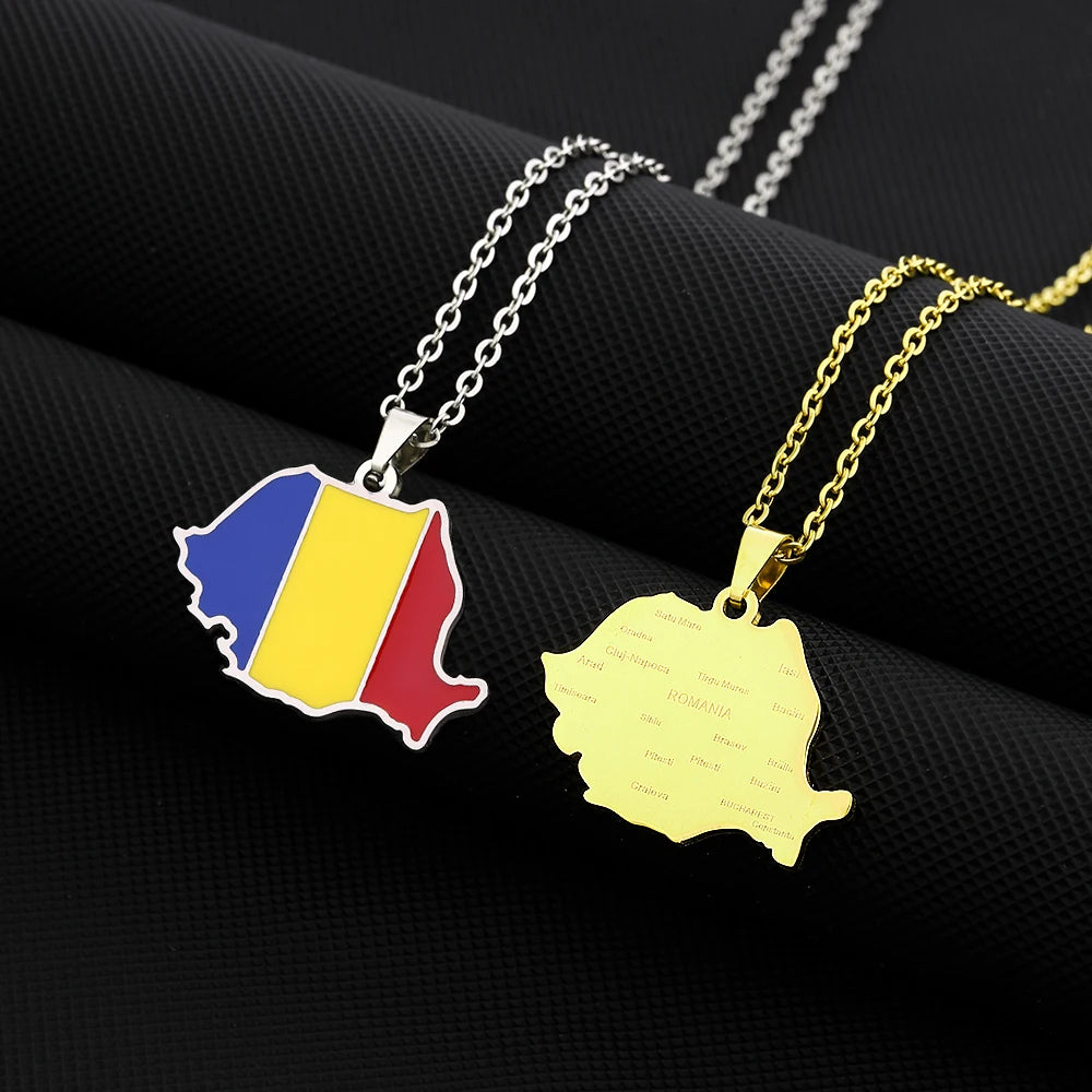 Romania Flag Necklace – Arwino