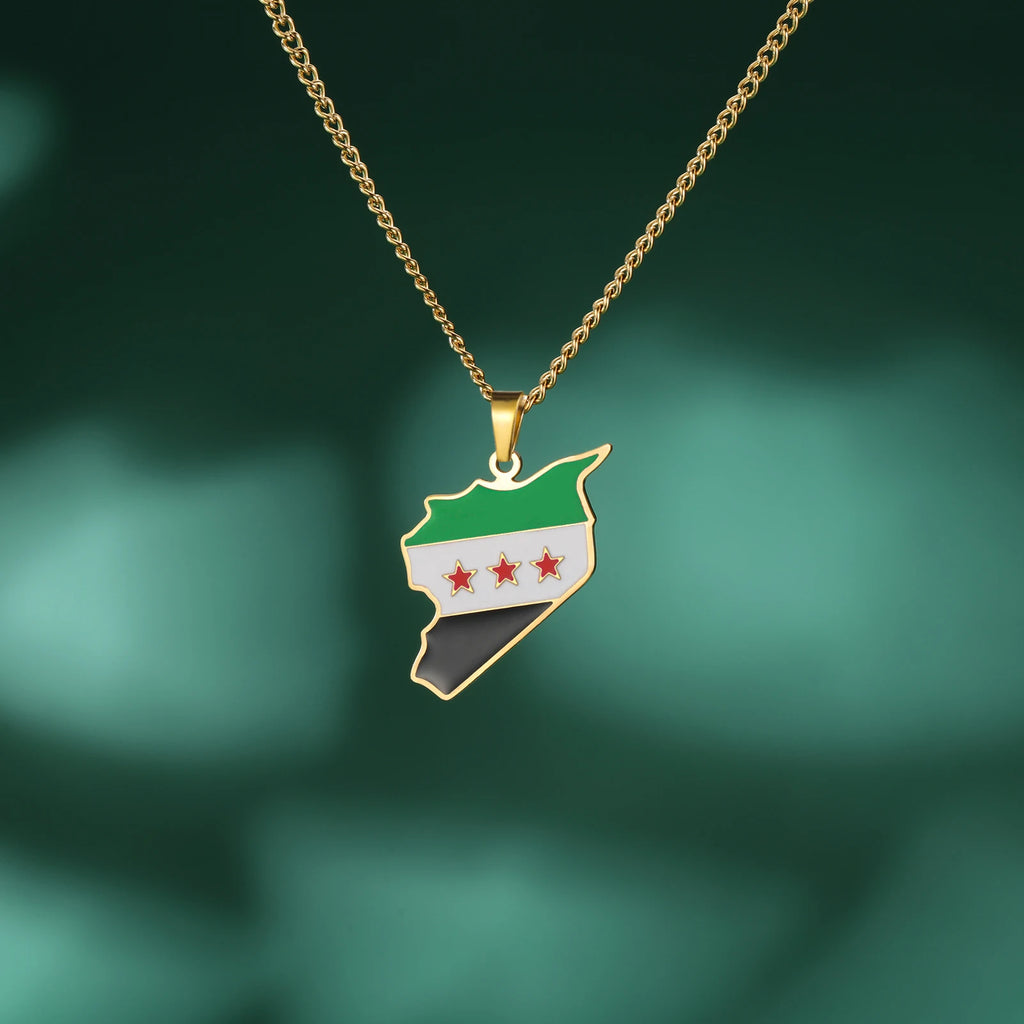 Syria Flag Necklace – Arwino