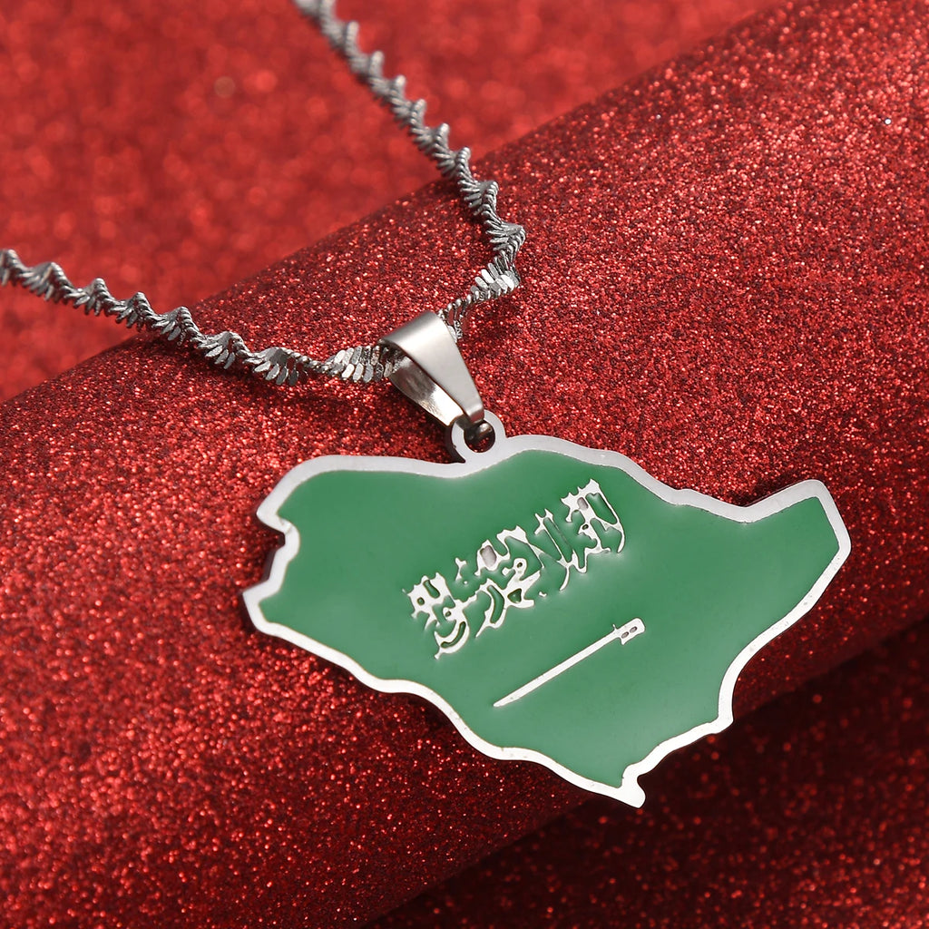 Saudi Arabia Flag Necklace – Arwino