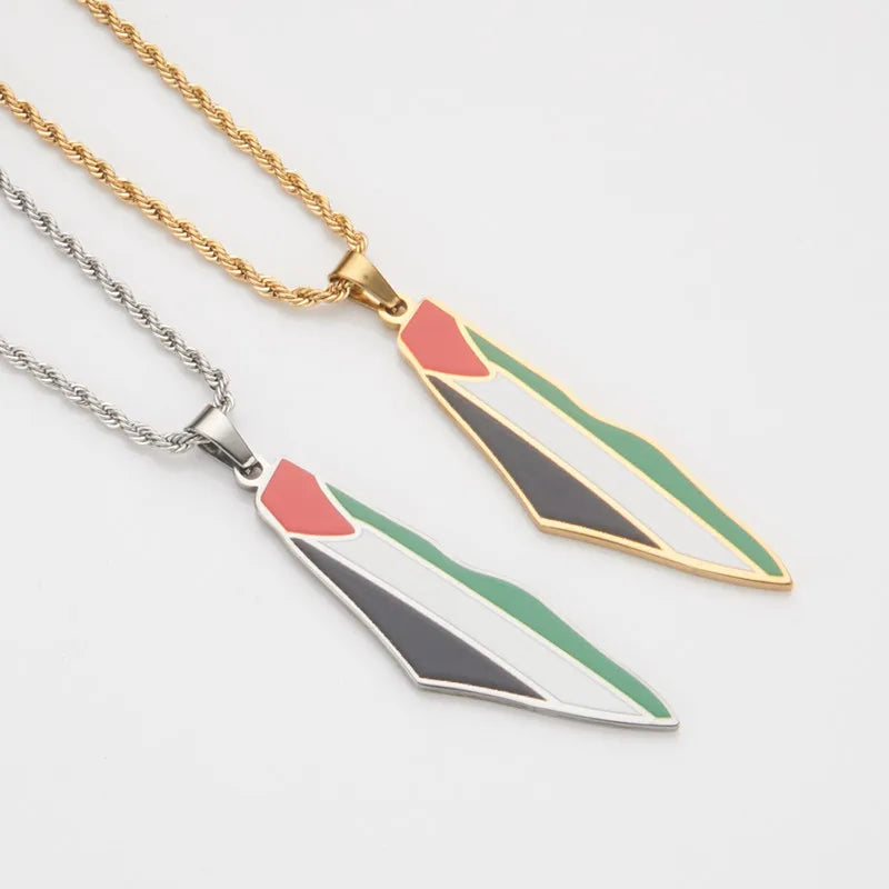 Palestine Flag Necklace – Arwino