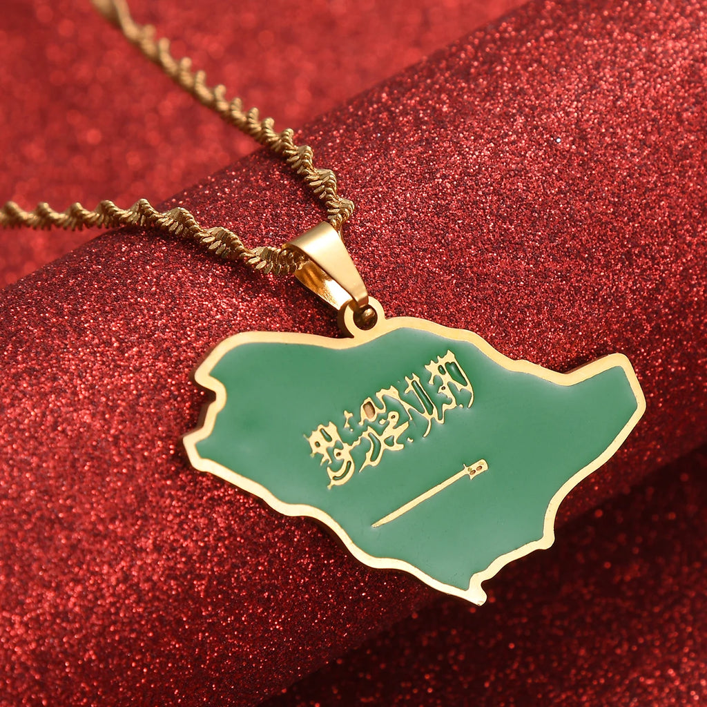 Saudi Arabia Flag Necklace – Arwino