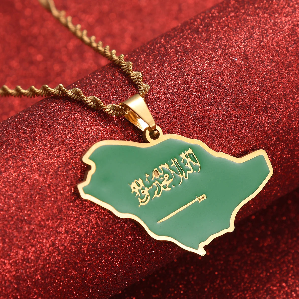 Saudi Arabia Flag Necklace – Arwino